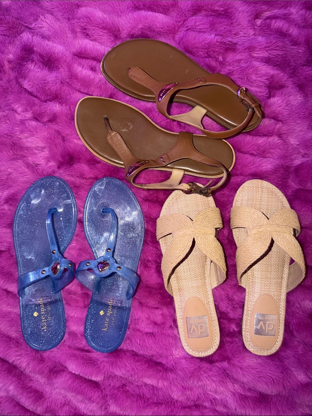 3 pair sandal bundle Kate spade, MK & dolce vita